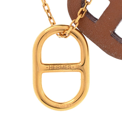 Hermes Swift O'Maillon Pendant Necklace Gold 5 of 8
