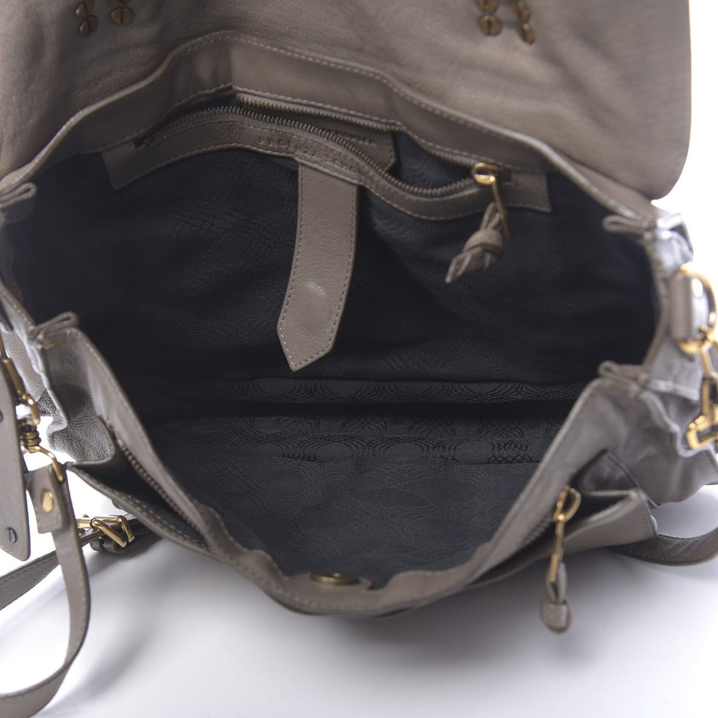 Lambskin PS1 Medium Satchel Smoke