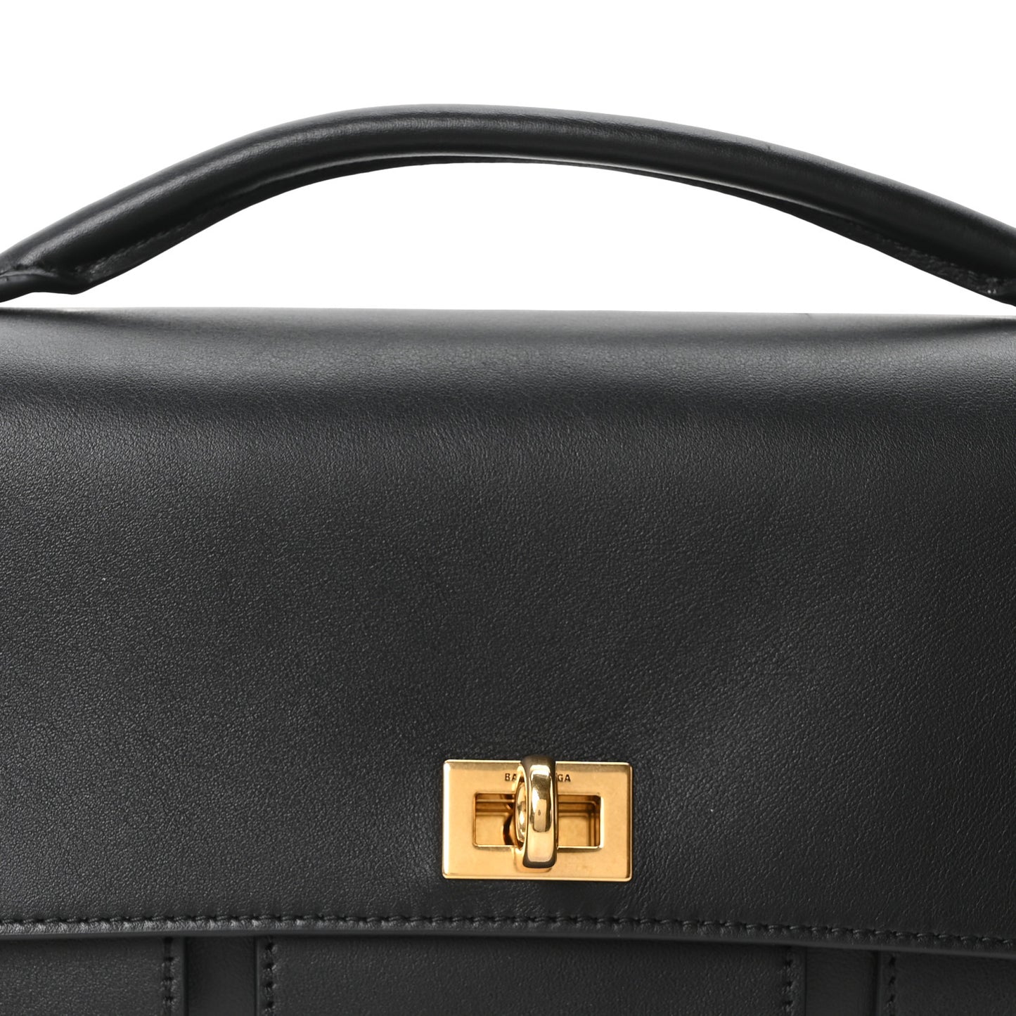 Smooth Calfskin Small Bel Air Clutch On Strap Black