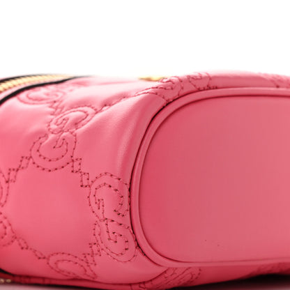 Gucci Calfskin GG Matelasse Mini Top Handle Bag Rhodamine Pink 9 of 10