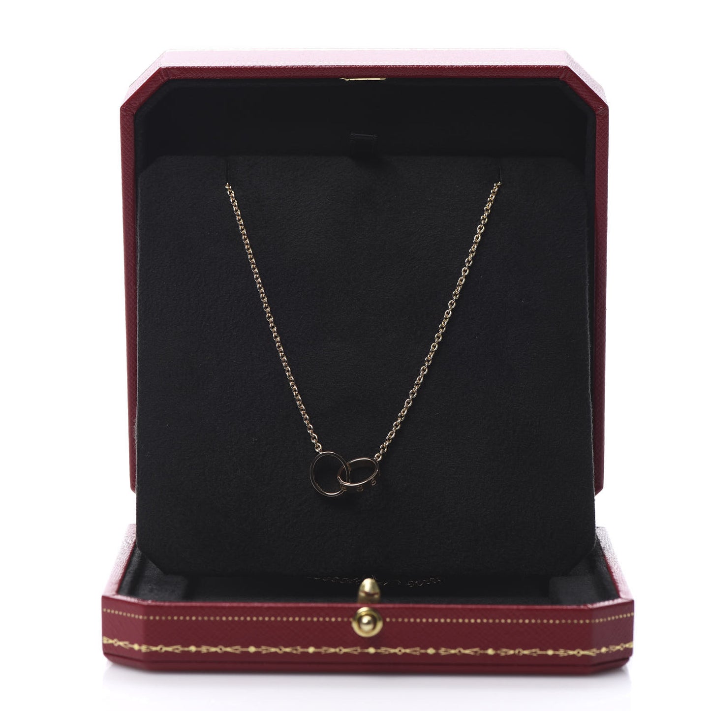 18K Pink Gold Interlocking LOVE Necklace