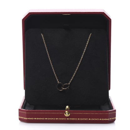 Cartier 18K Pink Gold Interlocking LOVE Necklace 10 of 10