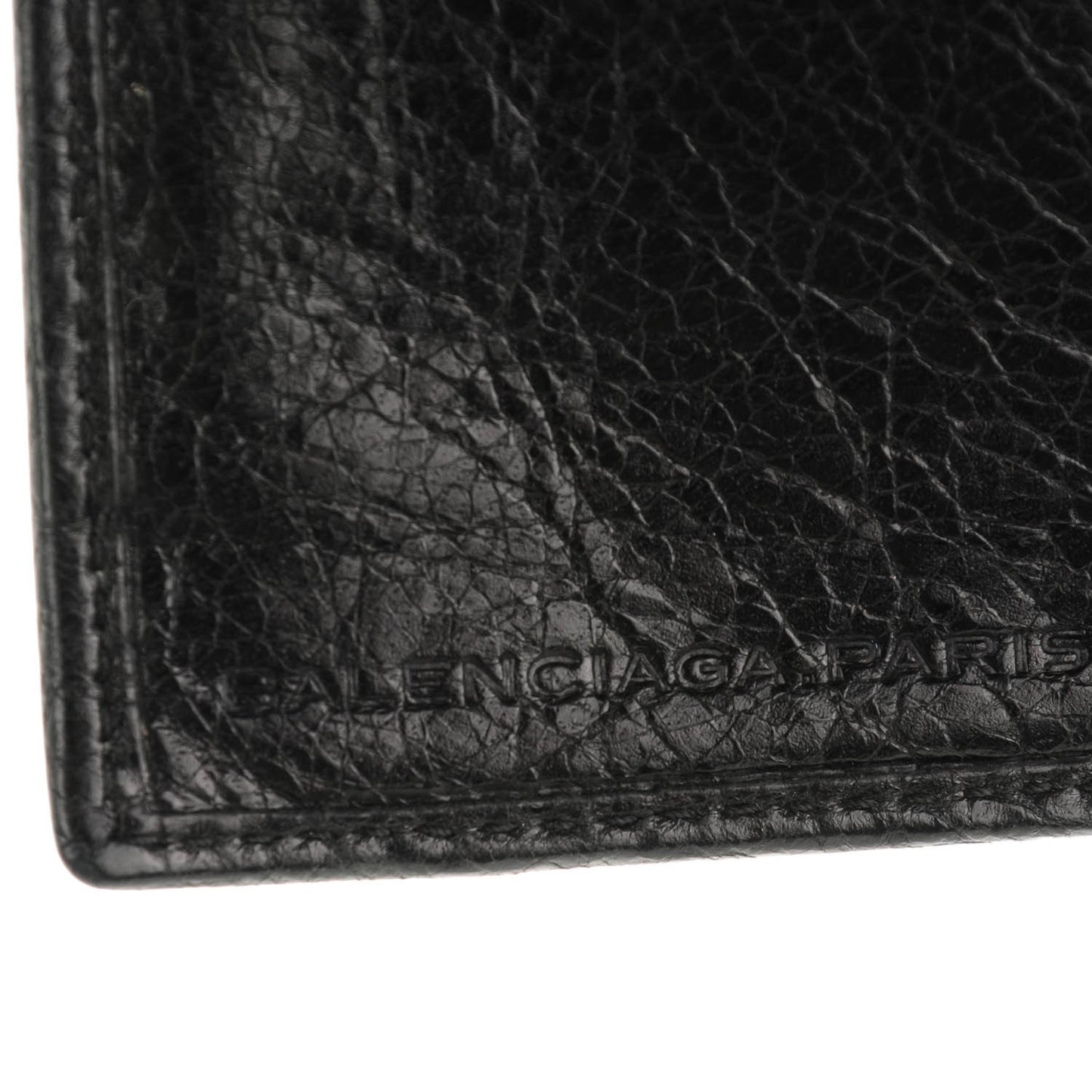 Agneau Giant 12 Rose Gold Hardware Money Wallet Black