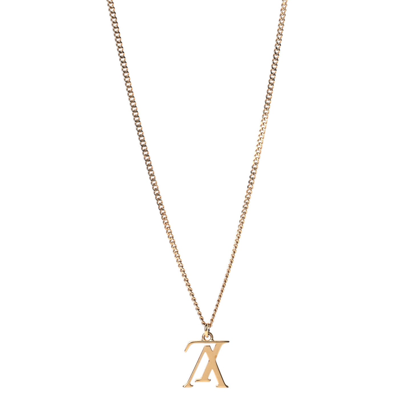 LV Upside Down Necklace Gold