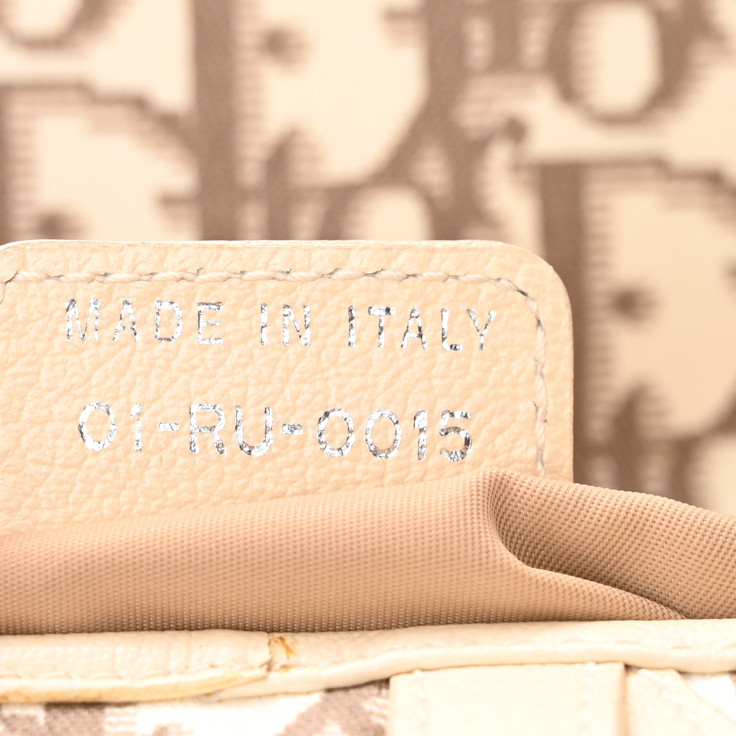 Christian Dior Monogram Vintage Flowers Saddle Bag Beige 7 of 16