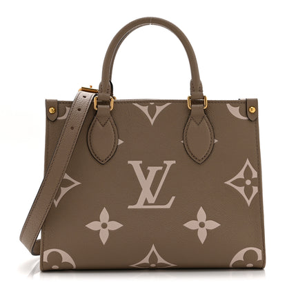 Louis Vuitton Empreinte Monogram Giant Onthego PM Tourterelle Creme 1 of 9