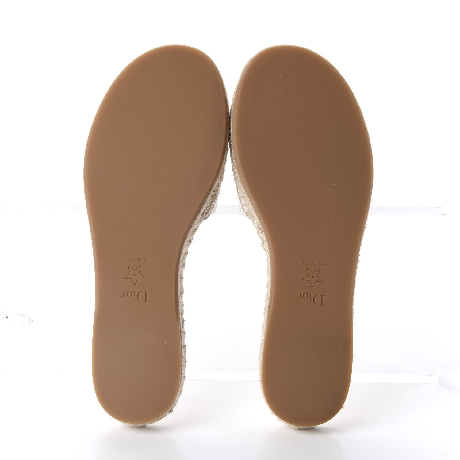 Christian Dior Canvas Embroidered Granville Espadrille Flat Slide Sandals 37 Ivory 5 of 10