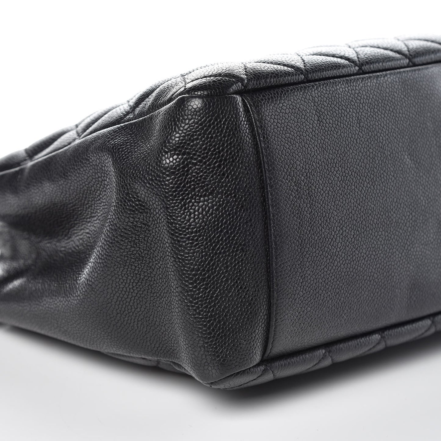 Caviar Quilted Grand Shopping Tote GST Black