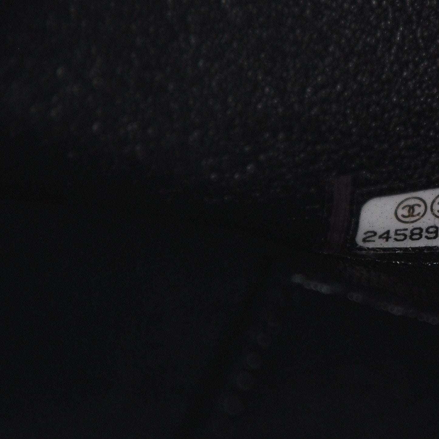 Caviar Lizard Quilted Medium Coco Handle Flap Black