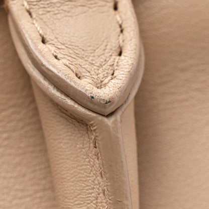 Saint Laurent Smooth Calfskin Small Monogram Cabas Beige 12 of 15