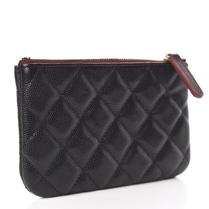 Chanel Caviar Quilted Small Cosmetic Case Black 3 of 8
