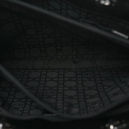 Christian Dior Glazed Calfskin Large Lady Dior Tote Black 6 of 18
