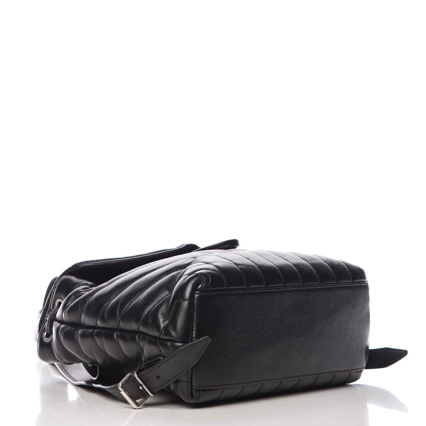 Calfskin Y Quilted Monogram Small Loulou Backpack Black