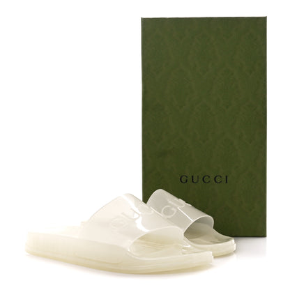 Gucci Rubber Mens Pursuit Slide Sandals 9 Transparent 11 of 11