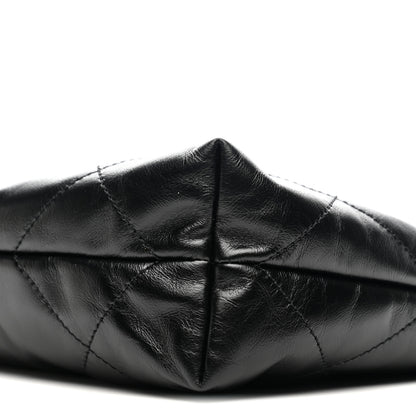 Chanel Shiny Calfskin Quilted Small Chanel 22 Black 10 of 11