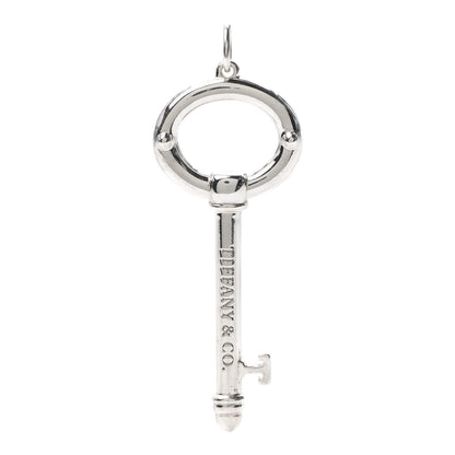 Tiffany Sterling Silver Modern Oval Key Pendant 1 of 2