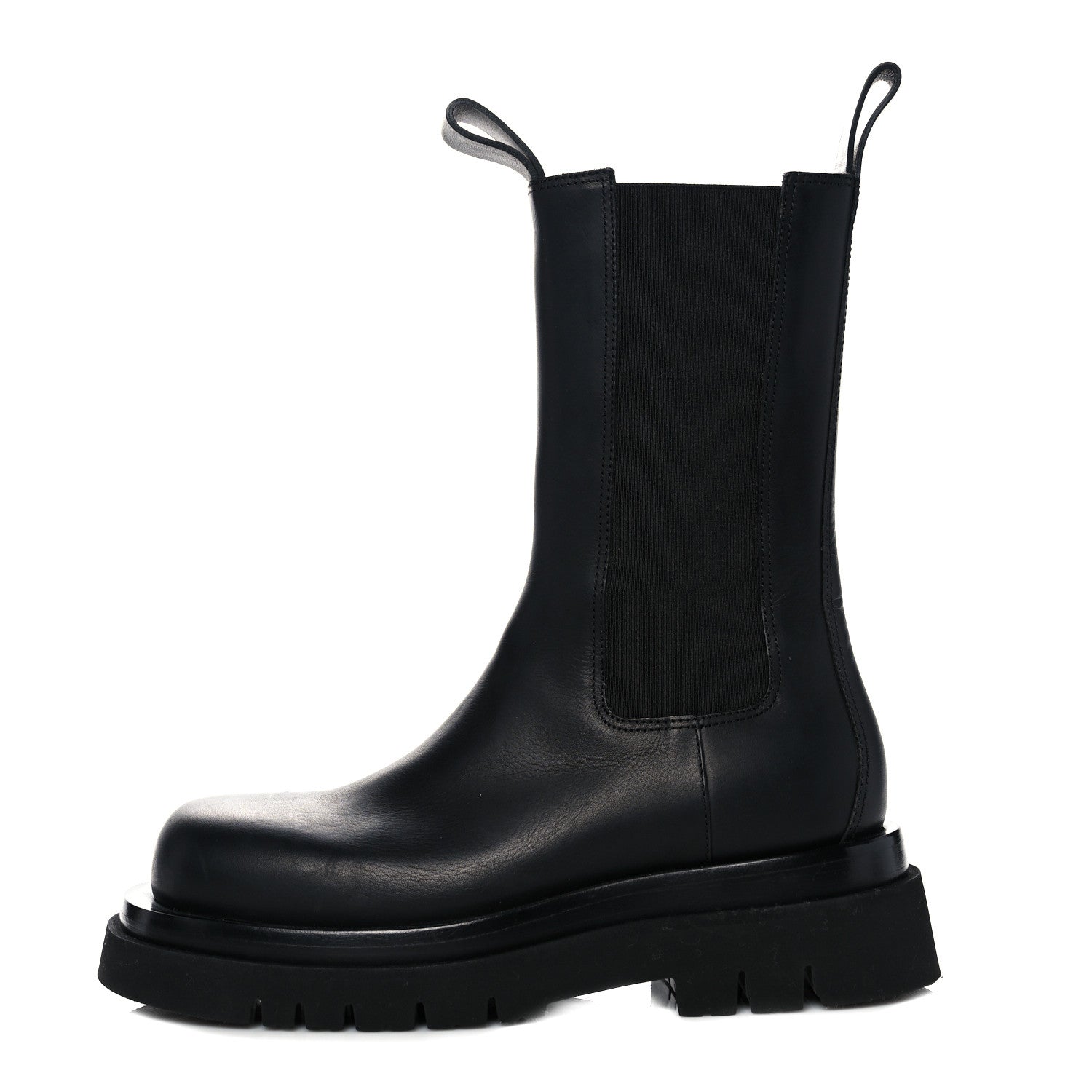 Bottega Veneta Calfskin The Lug Chelsea Boots 37.5 Black 1 of 14