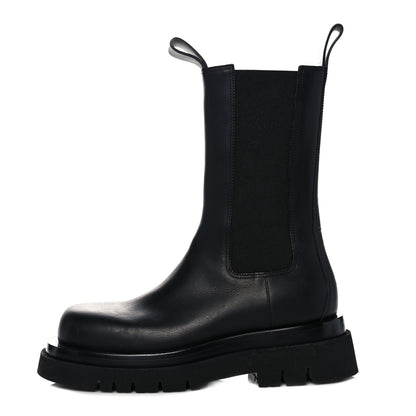 Bottega Veneta Calfskin The Lug Chelsea Boots 37.5 Black 1 of 14