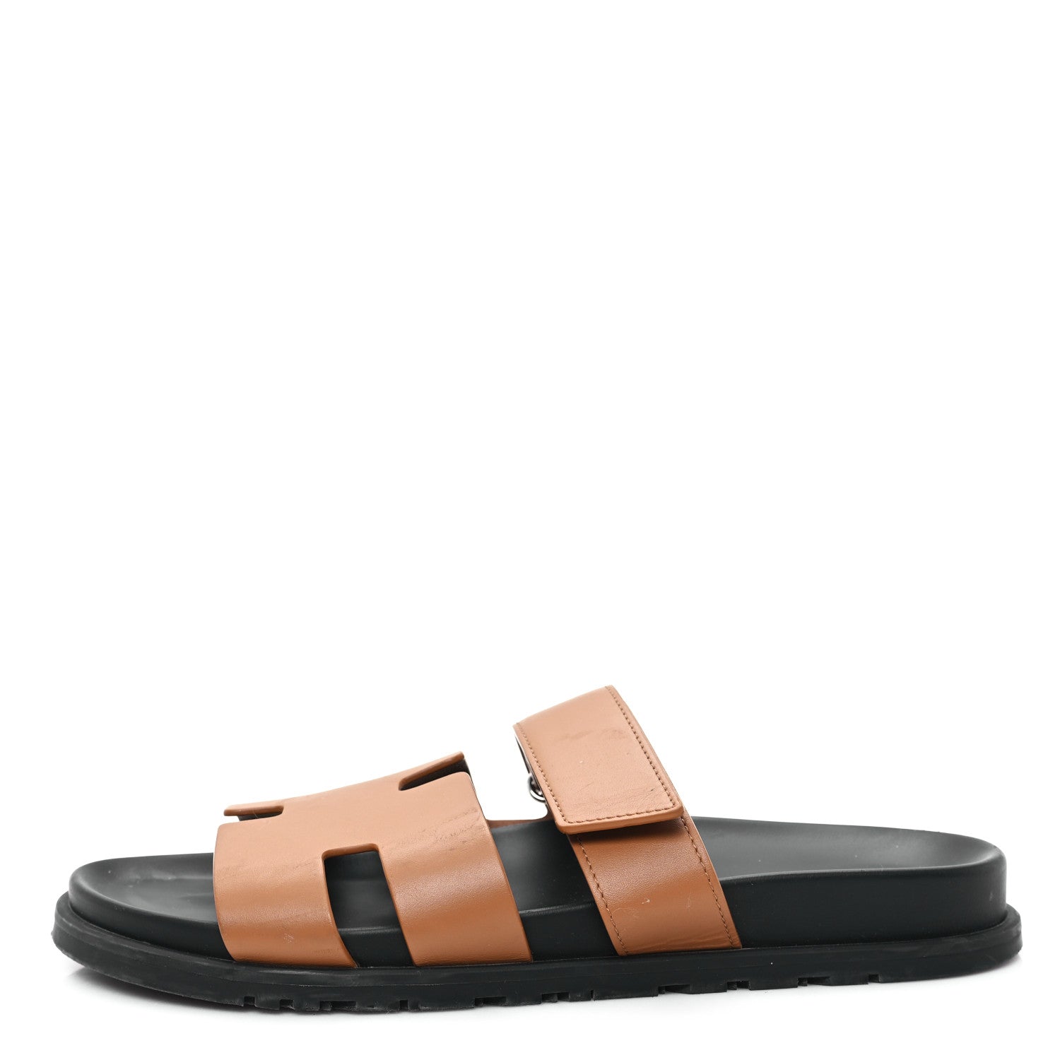 Hermes Calfskin Mens Chypre Sandals 43 Naturel 1 of 10
