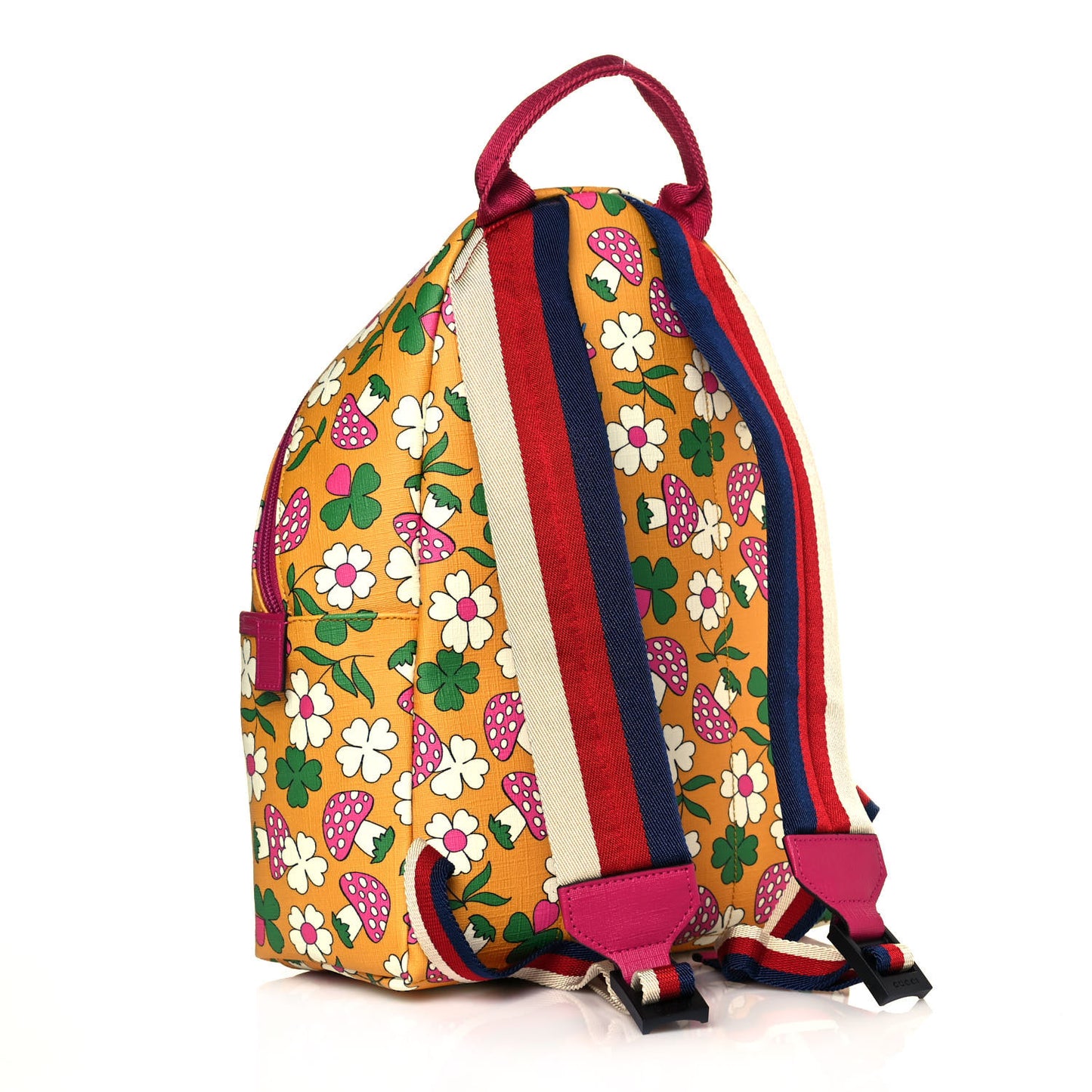 Canvas Childrens Flower Mushroom Print Backpack