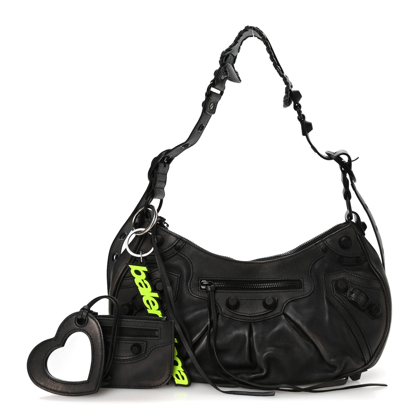 Used Calfskin Small Le Cagole Shoulder Bag