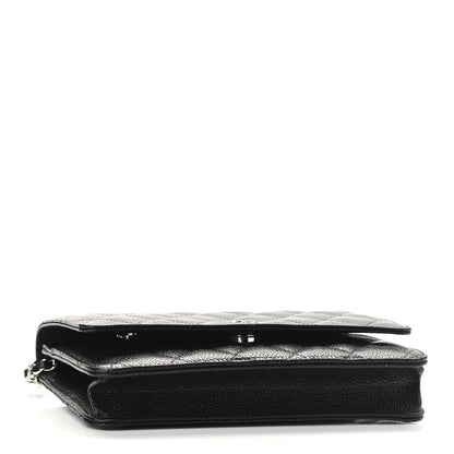 Chanel Caviar Quilted Wallet On Chain WOC Black 4 of 10