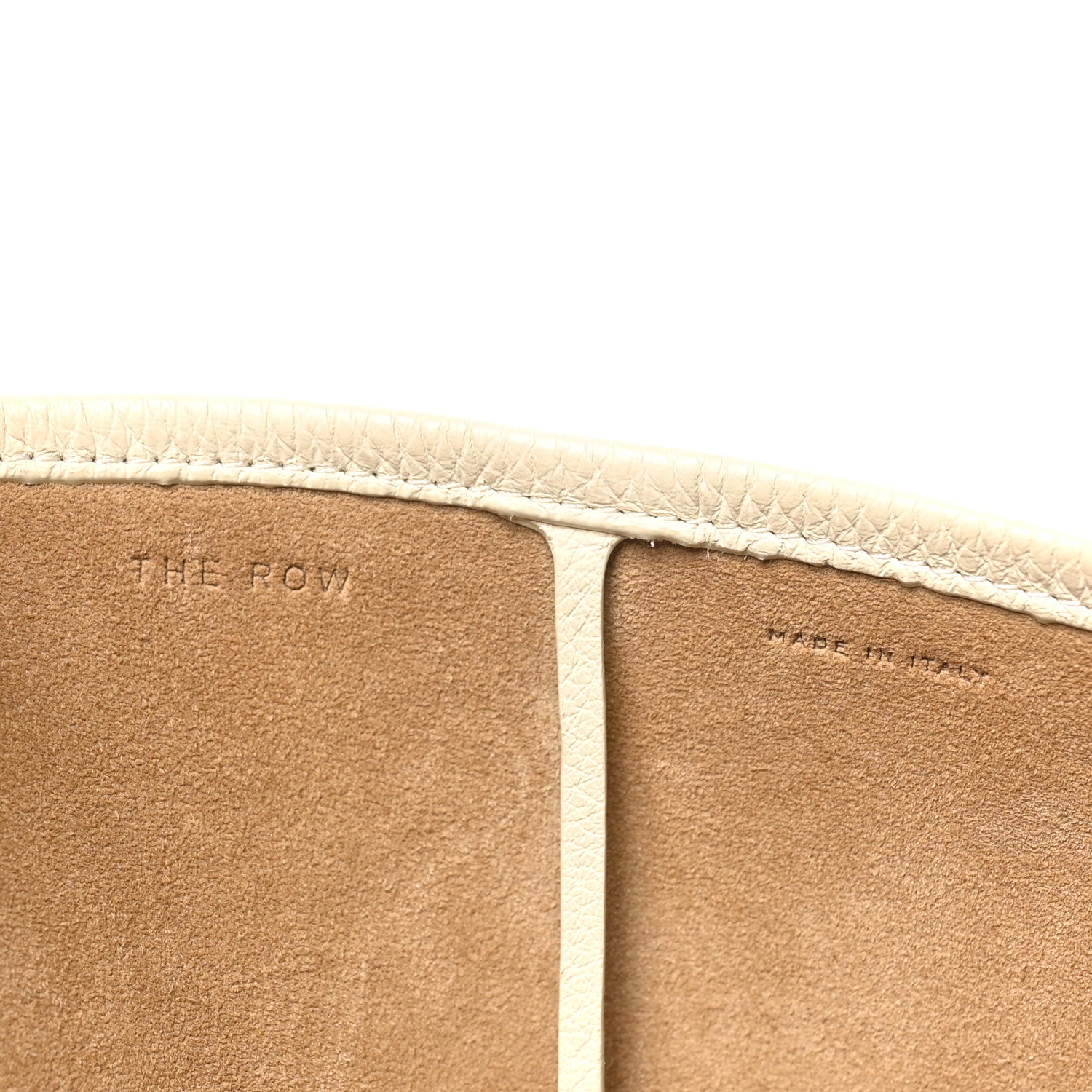 The Row Grained Calfskin Large N/S Park Tote Ivory 6 of 9