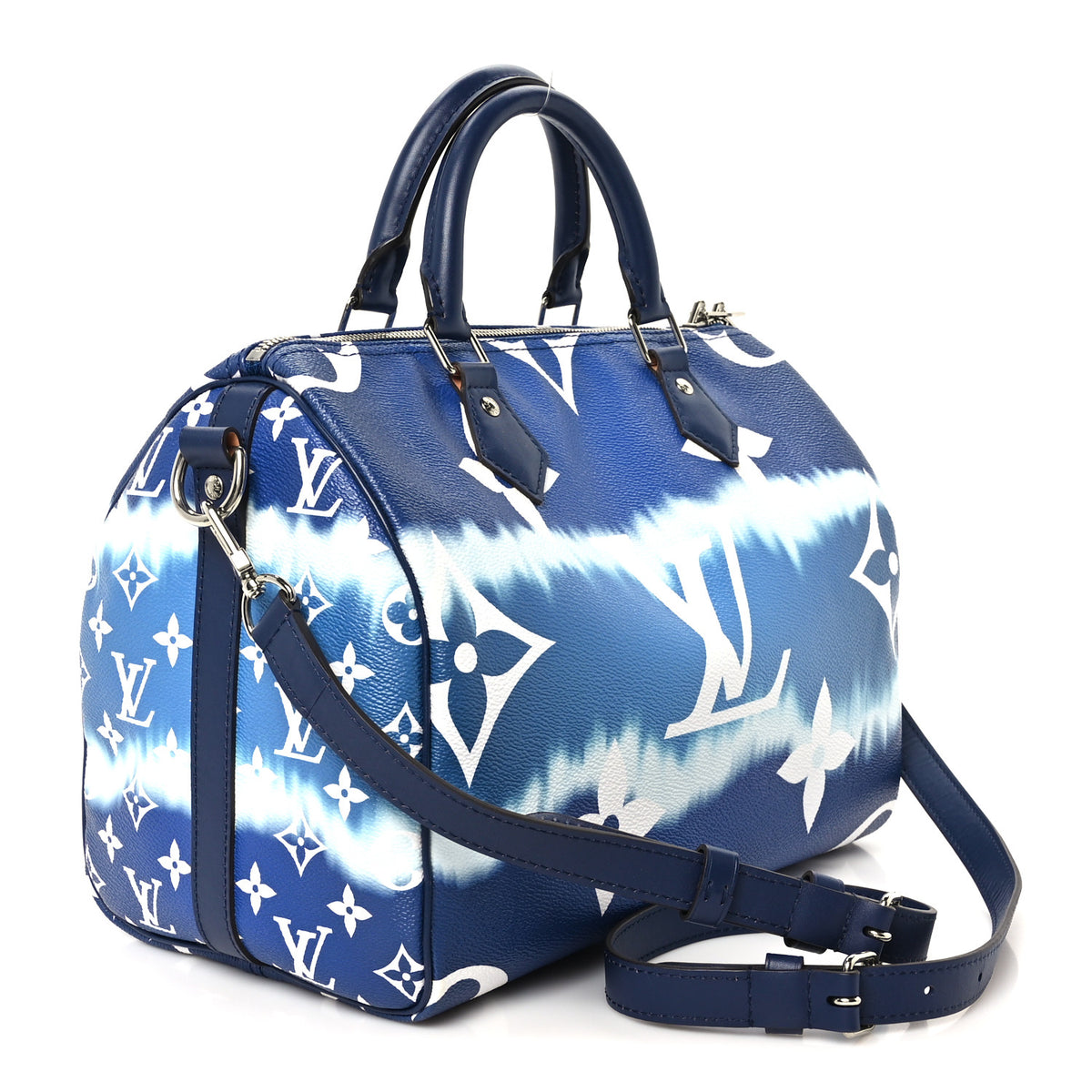 Louis Vuitton Monogram Escale Speedy Bandouliere 30 Blue 2 of 10