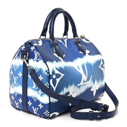 Louis Vuitton Monogram Escale Speedy Bandouliere 30 Blue 2 of 10