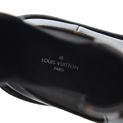 Louis Vuitton Calfskin Monogram Beaubourg Ankle Boots 38 Black 6 of 9