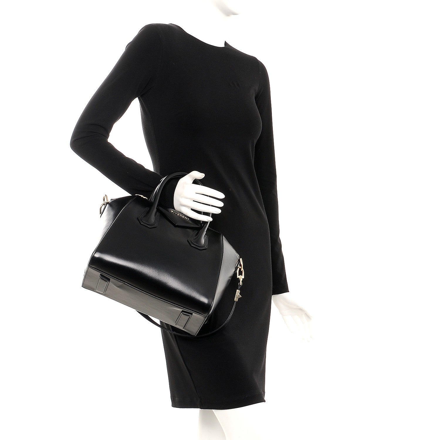 Givenchy Shiny Lord Calfskin Small Antigona Black 3 of 12