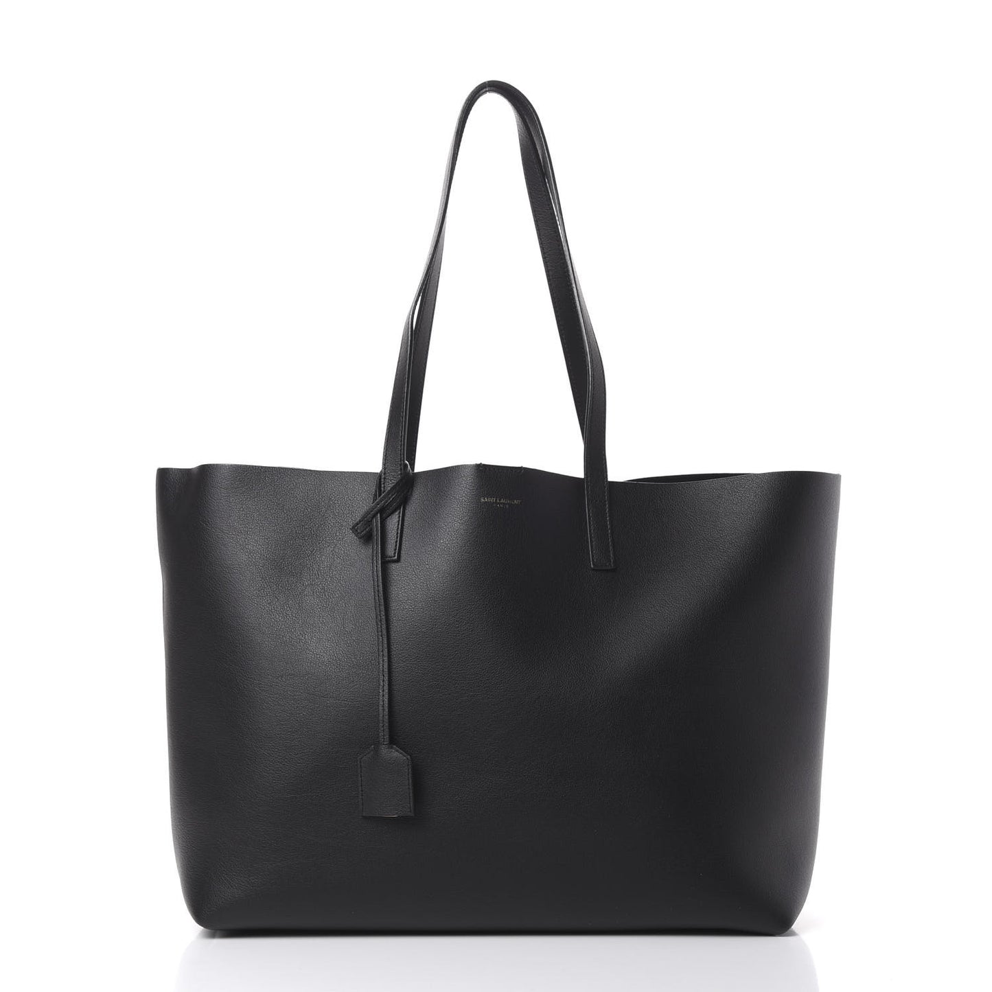 Calfskin Large Shopping Tote Black