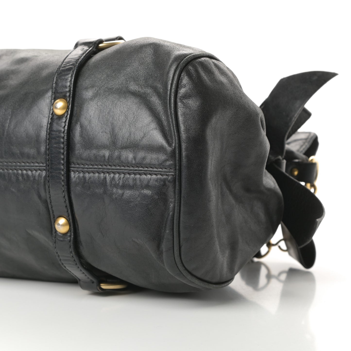 Soft Calfskin Small Bow Bag Black