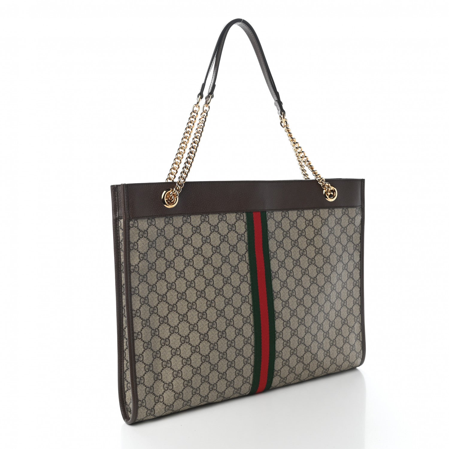 Gucci GG Supreme Monogram Large Rajah Chain Tote Beige New Acero 4 of 10