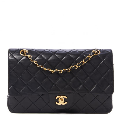 Chanel Lambskin Quilted Medium Double Flap Black 1 of 10
