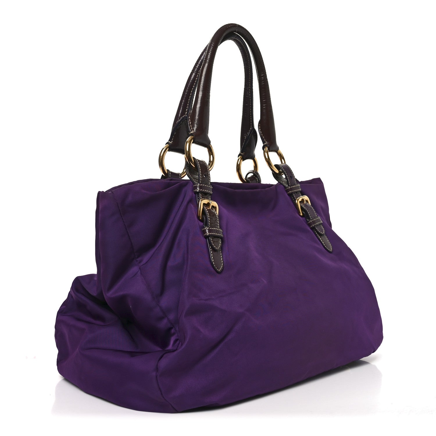 Prada Tessuto Nylon Pietre Jeweled Tote Anemone 3 of 9