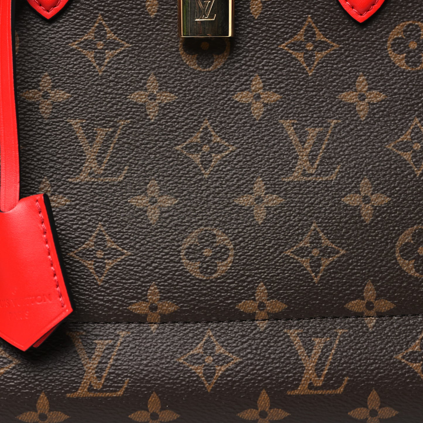Monogram Flower Tote Coquelicot