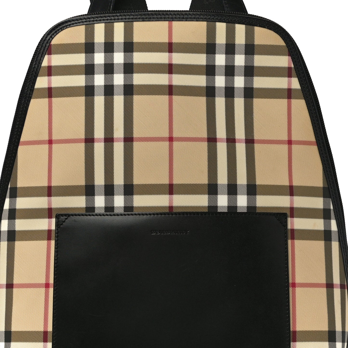 Canvas House Check Backpack Black