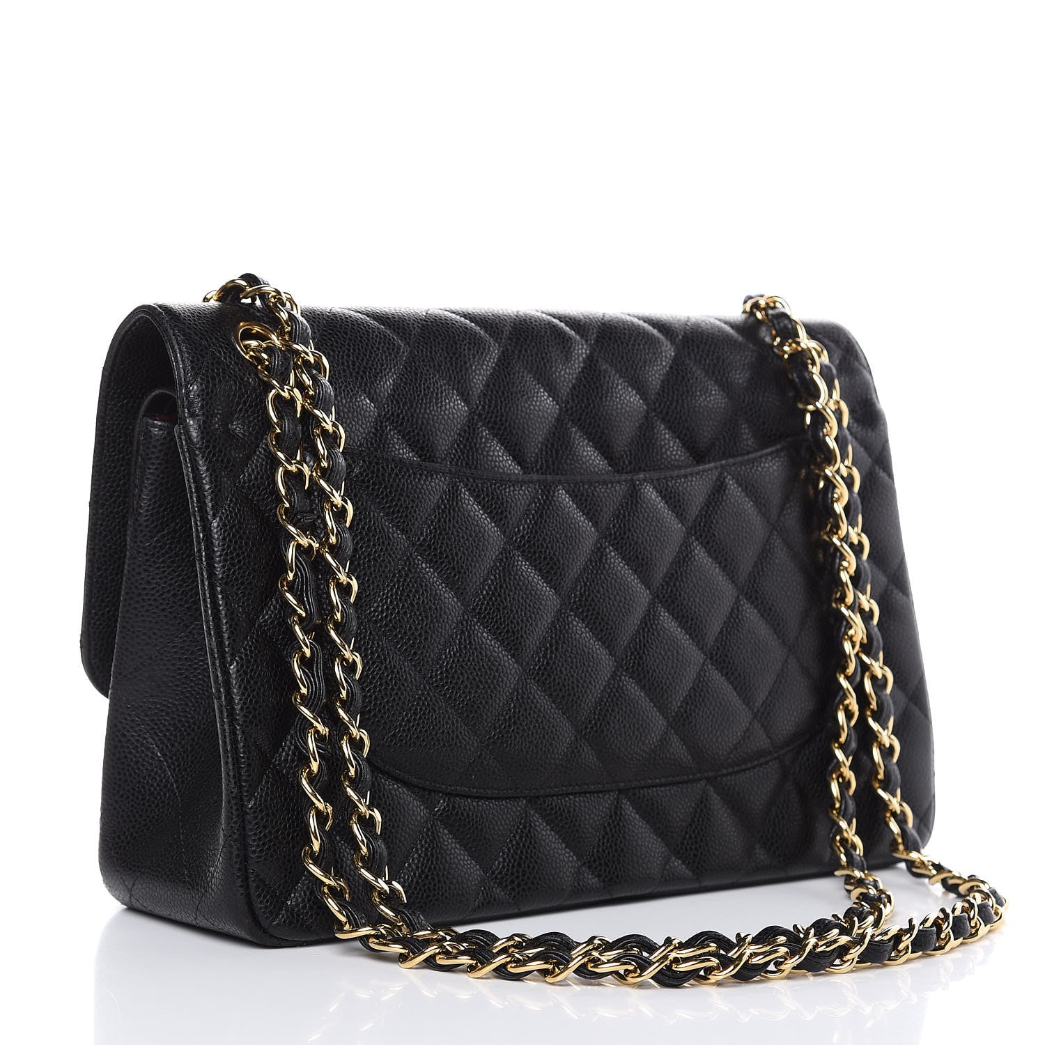 Chanel Caviar Quilted Jumbo Double Flap Black 3 of 16