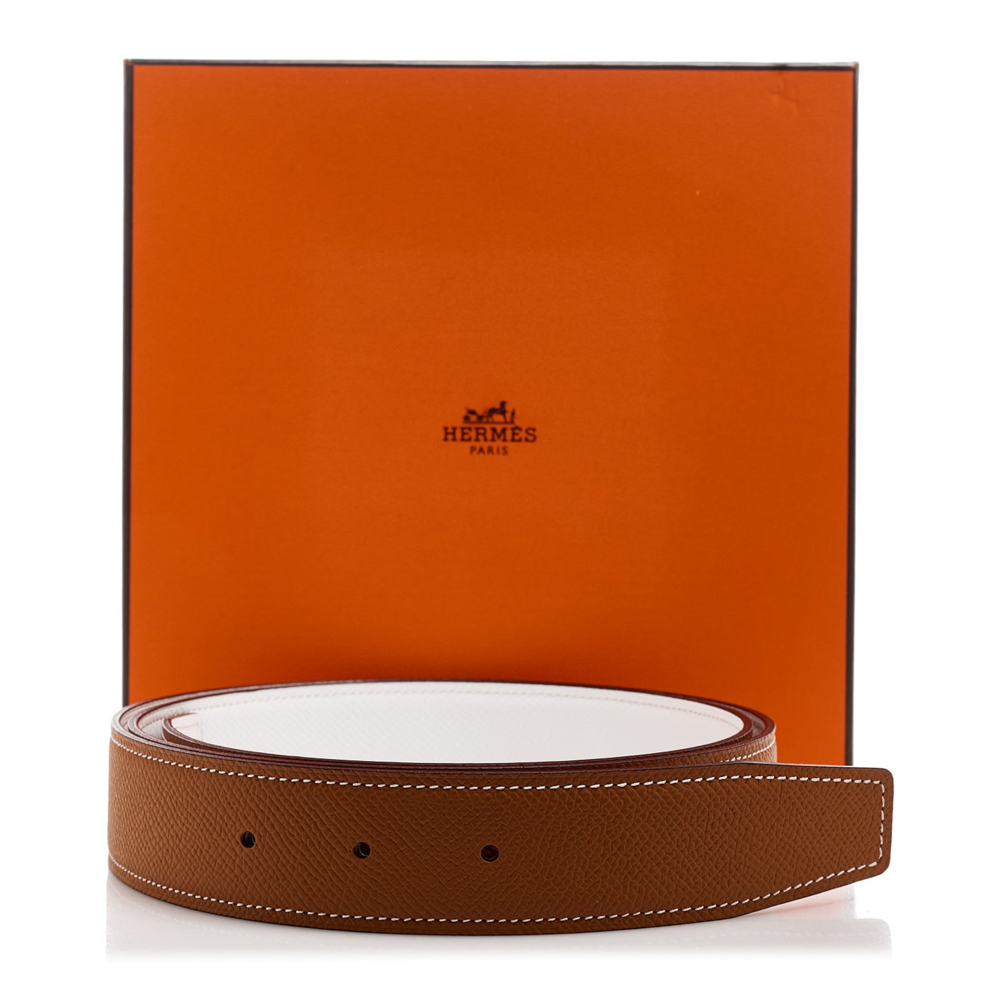 Swift Epsom 32mm Belt Strap 100 40 Gold White