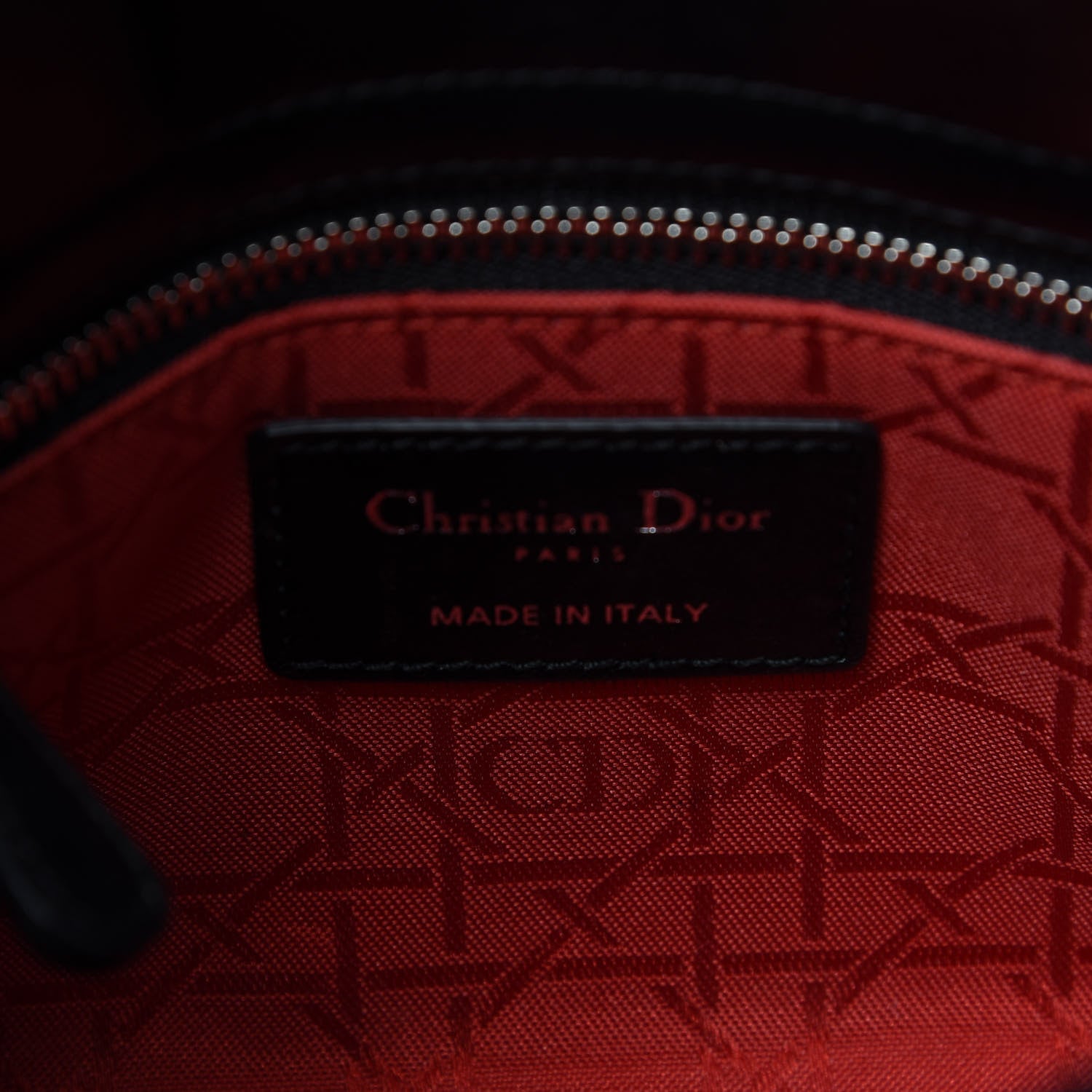 Christian Dior Lambskin Cannage Mini Lady Dior Black 8 of 9