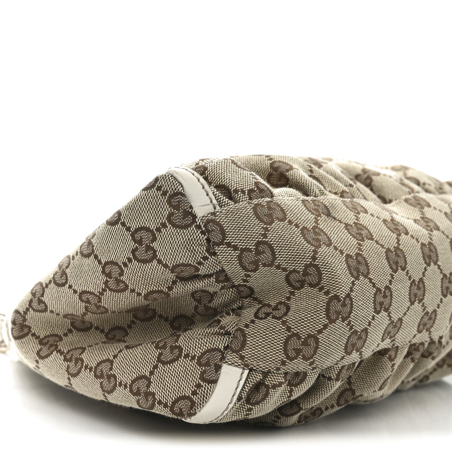 Monogram Medium D Gold Ring Hobo White