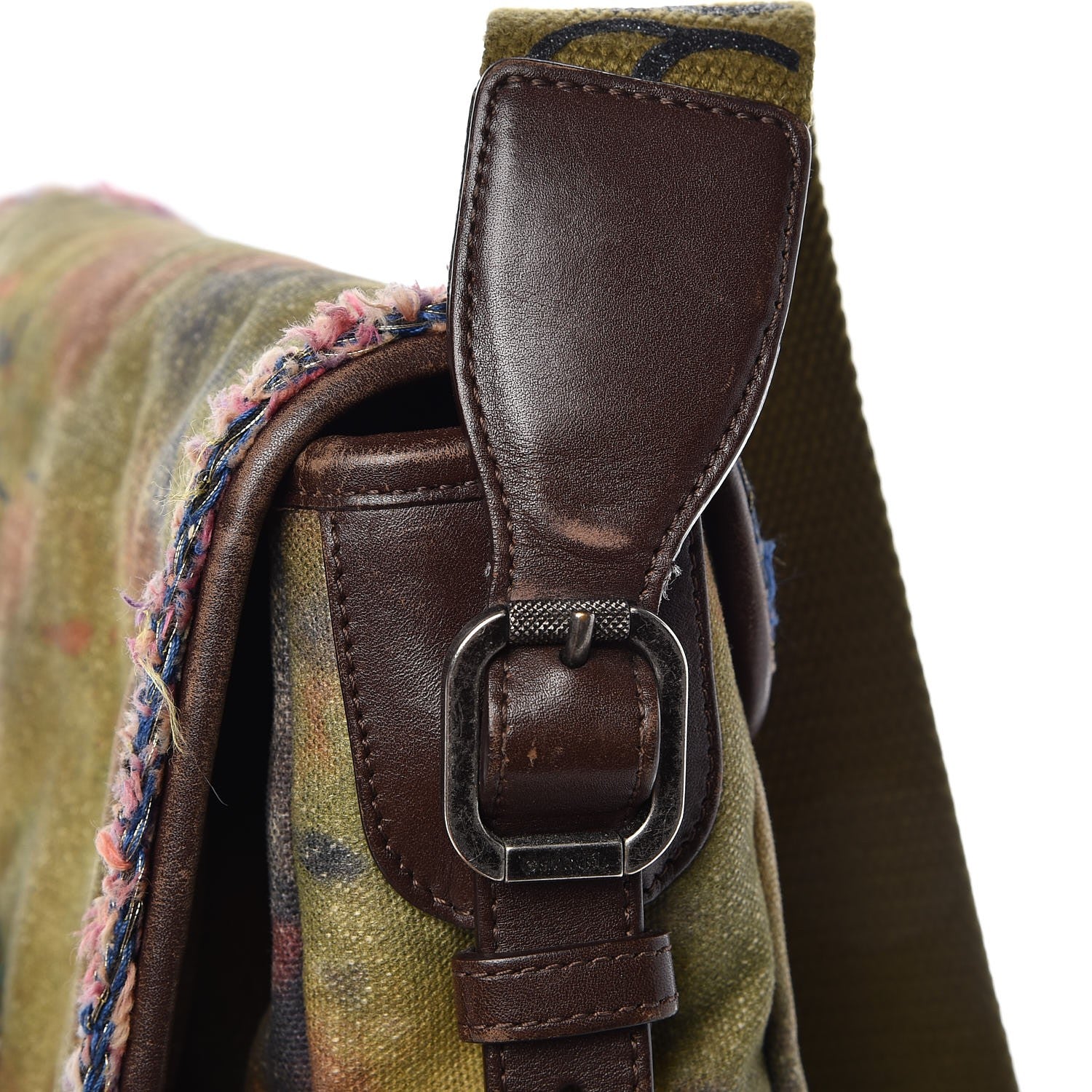 Chanel Washed Toile Graffiti On The Pavements Messenger Khaki Multicolor 11 of 11