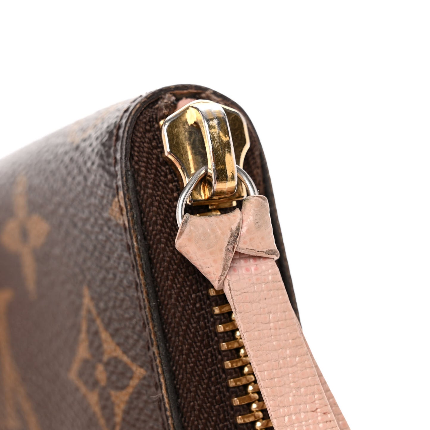 Monogram Clemence Wallet Rose Ballerine