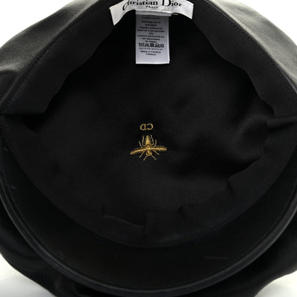 Christian Dior Lambskin Arty Beret Cap 57 Black 4 of 4