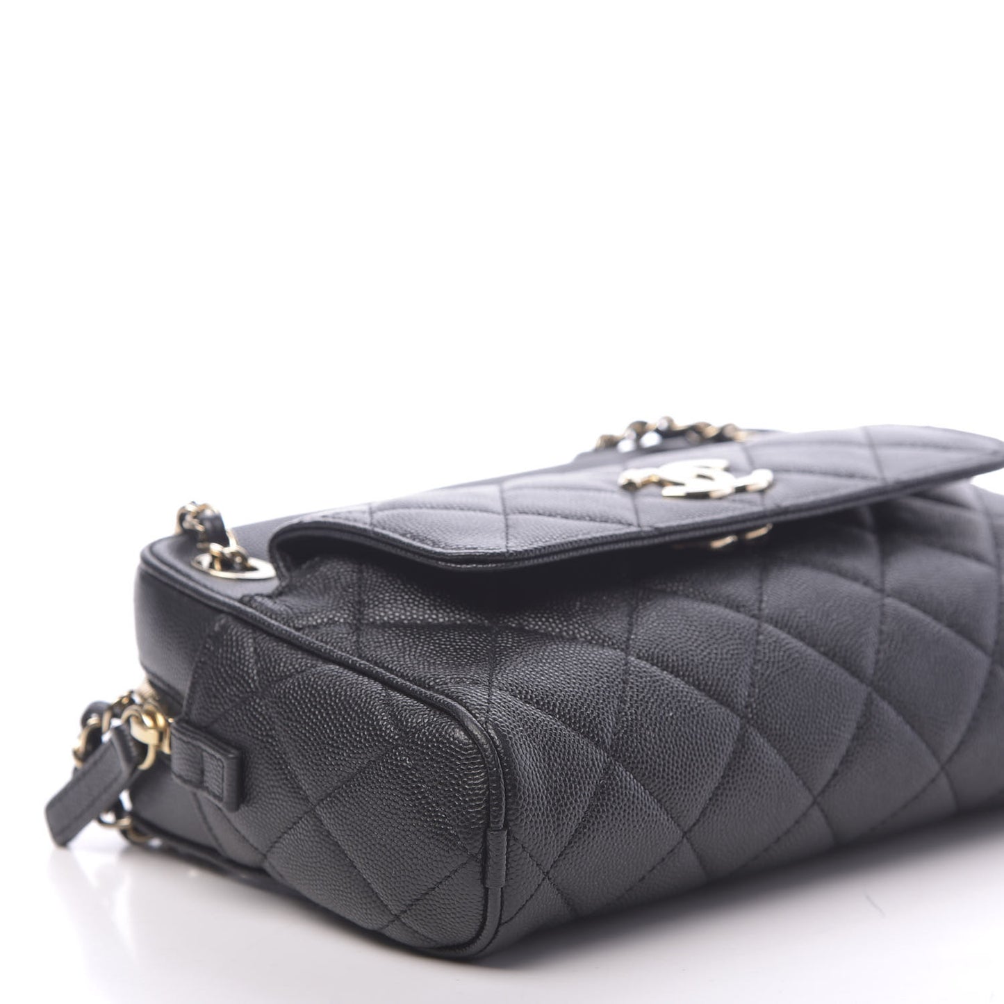 Caviar Quilted Small In & Out Camera Case Black
