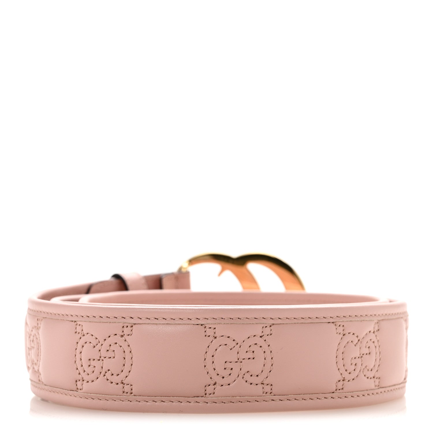 Gucci Calfskin GG Matelasse Marmont 40mm Belt 105 42 Perfect Pink 2 of 7