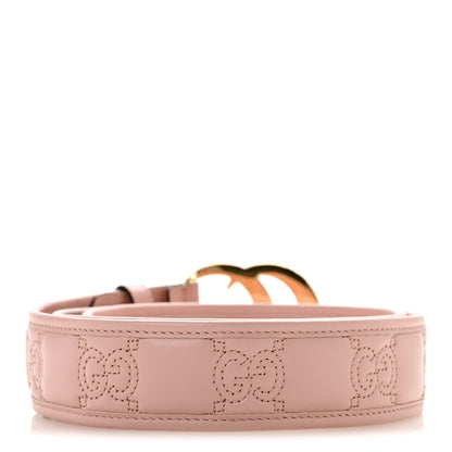 Gucci Calfskin GG Matelasse Marmont 40mm Belt 105 42 Perfect Pink 2 of 7