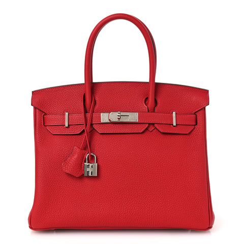 Togo Verso Birkin 30 Rouge Vif Rouge H