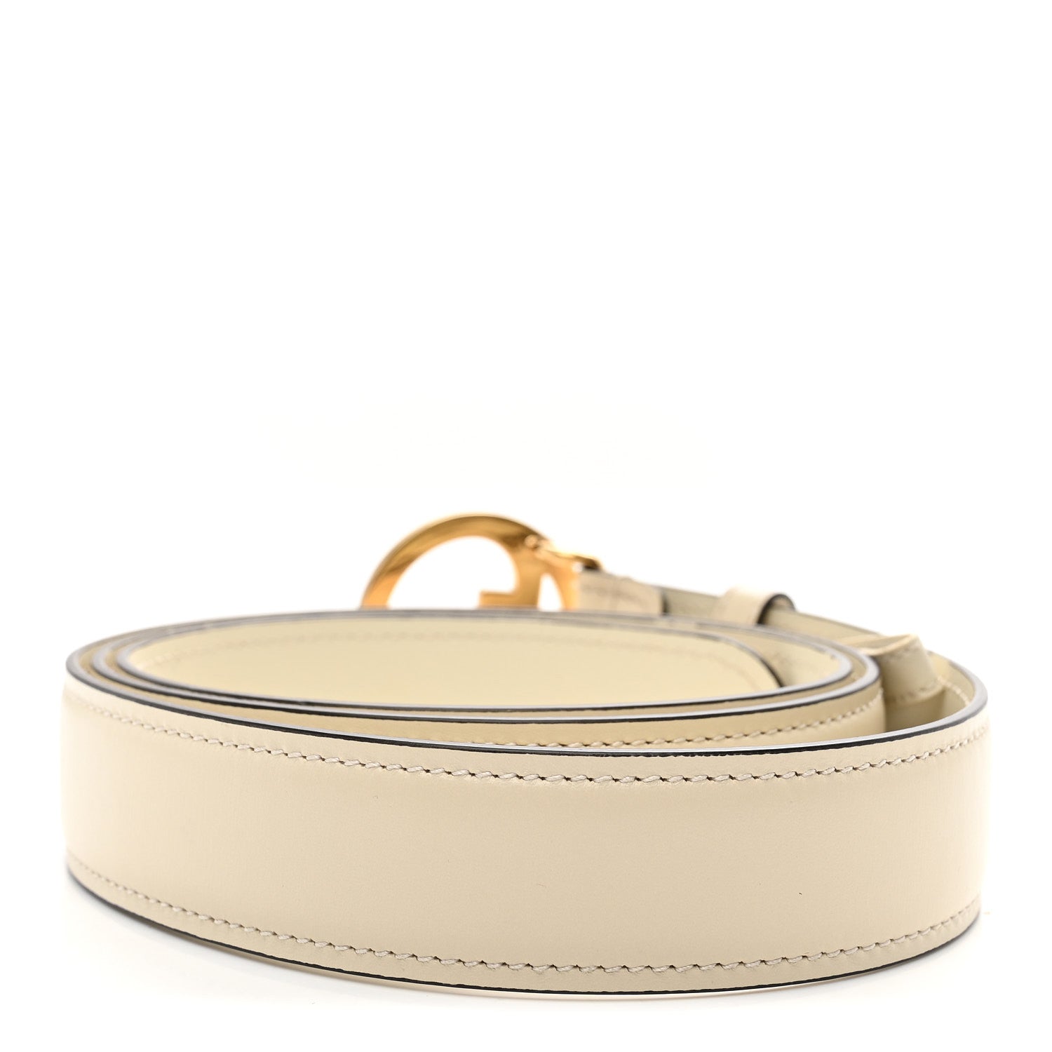 Gucci Ciny Lux Calfskin Blondie Belt 100 40 White 2 of 5